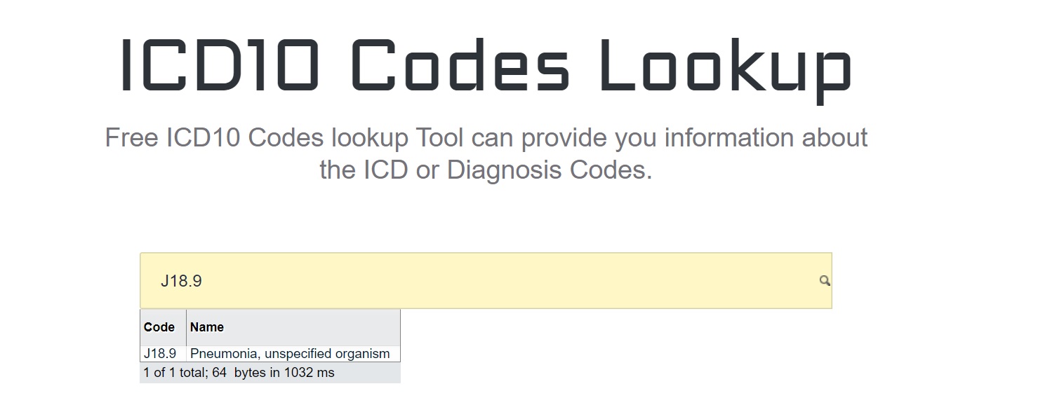 icd code pneumonia